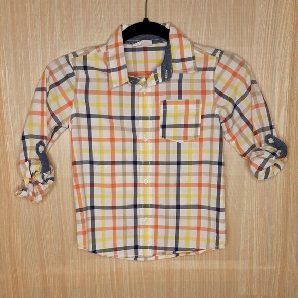 Crazy 8 Pastel Boys Button down Shirt.  5T - Picture 1 of 5